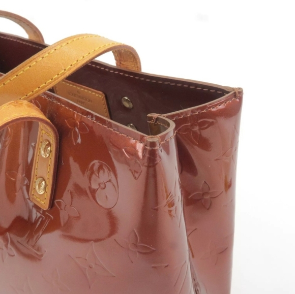Louis Vuitton Vintage Monogram Vernis Reade PM Tote Bronze Brown M91146 MI1001 A - Picture 7 of 13